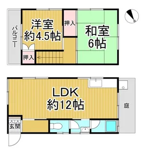 兵庫県西宮市笠屋町【一戸建】の間取り