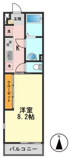 東京都江戸川区北小岩6【アパート】の間取り