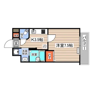 オリオリシティVIII【3階】の間取り