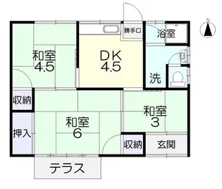 岡山県岡山市北区今7【一戸建】の間取り