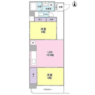 ル・ソレイユ・マルゼン【2階】の間取り