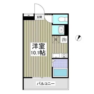 東京都多摩市東寺方1【アパート】の間取り