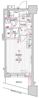 1Kの間取り画像