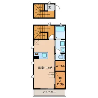 静岡県浜松市中央区元浜町【アパート】の間取り