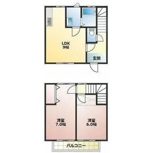 静岡県磐田市掛塚【一戸建】の間取り