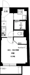b’CASA Hikihune【5階】の間取り