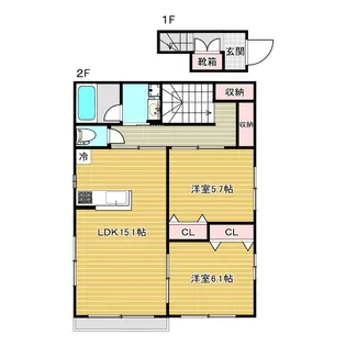 ヴェリテ【2階】の間取り