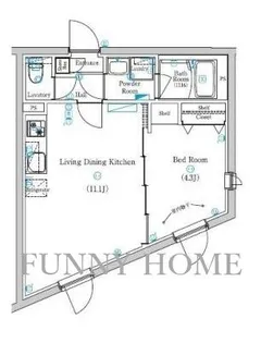 Mind経堂【1階】の間取り