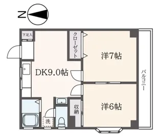 ホワイトマンション【3階】の間取り