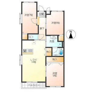 レアールマンションソフィア【3階】の間取り