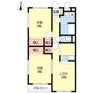 オンフルール【1階】の間取り