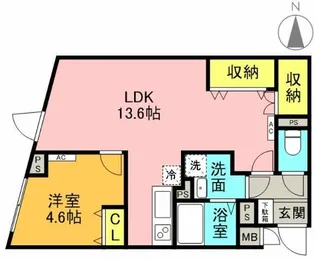 G.T.A. 中野坂上【5階】の間取り