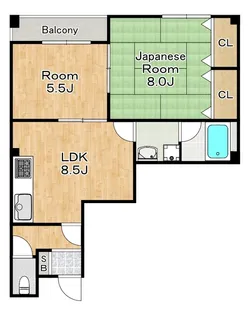 メゾンメイプル【3階】の間取り
