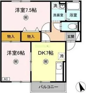 セジュール加茂【2階】の間取り