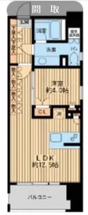 ニューシティアパートメンツ芝公園【4階】の間取り