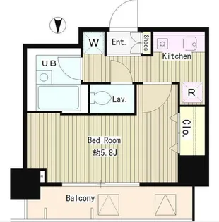 メゾン・ド・ピュア府中【10階】の間取り