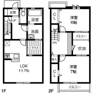 Maison Legame A・Bの間取り