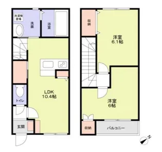 AQUAレジデンス大井町第15【1階】の間取り