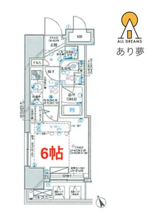 ディアレイシャス横浜WEST【6階】の間取り