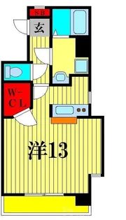 ウィッシュ・スクエア・イースト【4階】の間取り