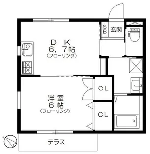 サンフェリーチェ新小岩【1階】の間取り