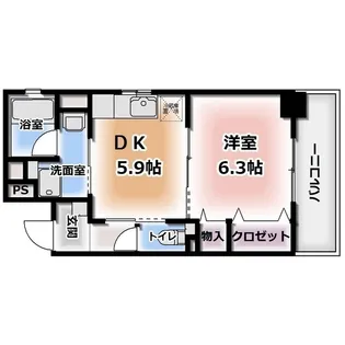 クリア壱番館【4階】の間取り