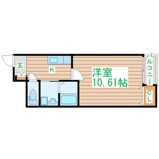 ザ・リバティVII【1階】の間取り