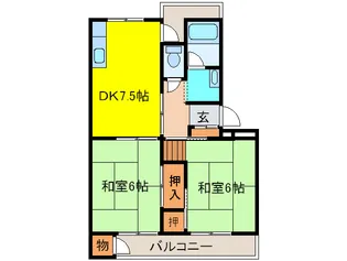 カノ-プス千里【1階】の間取り