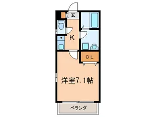CASA松原【2階】の間取り