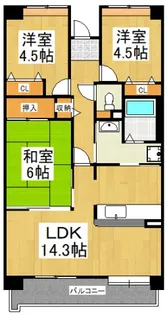 T’s garden清瀬【4階】の間取り