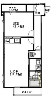 レフィナード【2階】の間取り