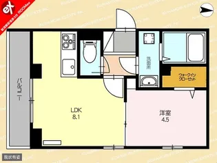 クロノス天神【3階】の間取り