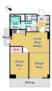 藤和ライブタウン本山【2階】の間取り