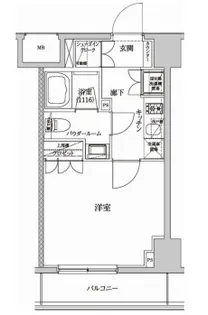 セジョリ墨田両国【3階】の間取り