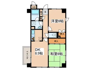 近藤ビル【10階】の間取り