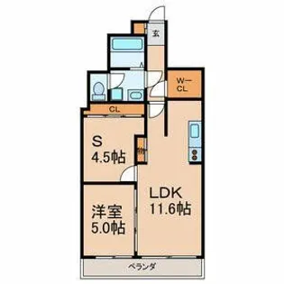 Casa-Carerra【2階】の間取り