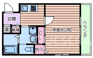 サクセス千里山【1階】の間取り