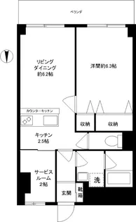 矢野ビル【3階】の間取り