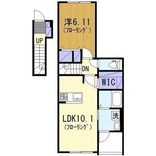 プラシードカーサ南瀬谷【2階】の間取り