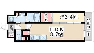 コンフォリア新大阪宮原Q【12階】の間取り