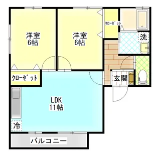 コスモス【2階】の間取り