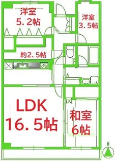 フルセイル権太坂【2階】の間取り