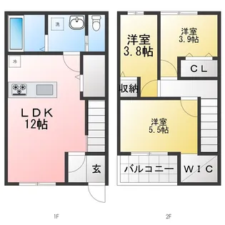 ハイデハウスの間取り