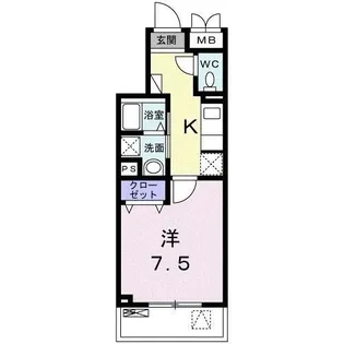 リバ・ビレッジ西中延【1階】の間取り