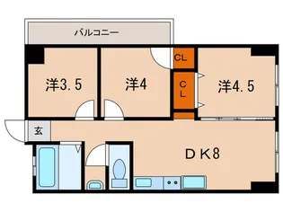 vent de mer西明石【3階】の間取り