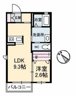シャーメゾン 唯【2階】の間取り