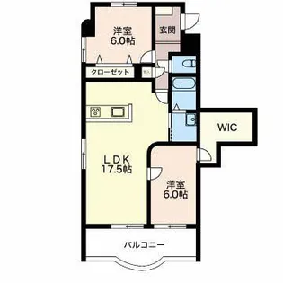 フェリース【2階】の間取り