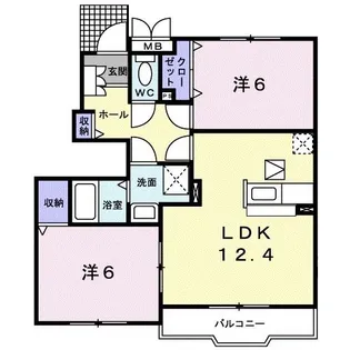 ガーデン ハウス 三石台 I【1階】の間取り