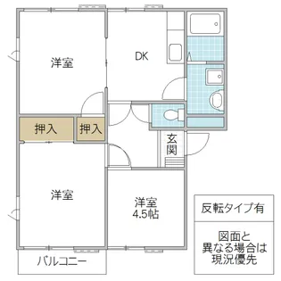 シャトーレファミール D【2階】の間取り