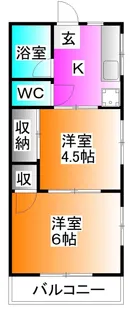 ミユキハイツ【3階】の間取り